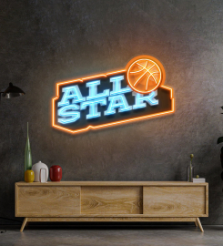 All Star League Led Neon Sign Light Pop Art