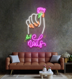 Art Nail Led Neon Sign Light Pop Art