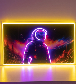 Astronaut In Space Led Neon Sign Light Pop Art