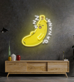 Banana Sleep Led Neon Sign Light Pop Art