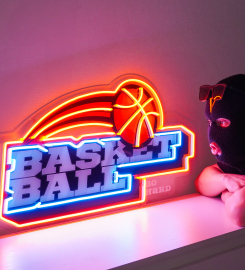 Basketball Go Hard Led Neon Sign Light Pop Art