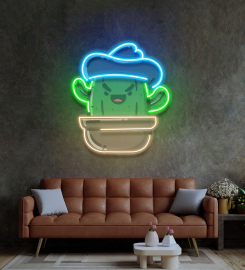 Cactus Led Neon Sign Light Pop Art