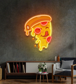 Cute Slice Pizza Led Neon Sign Light Pop Art