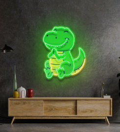 Dinosaur Clapping Led Neon Sign Light Pop Art