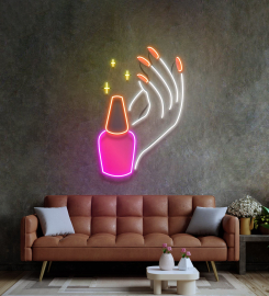 Hand Care Led Neon Sign Light Pop Art