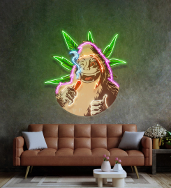 Monkey On Drugs Led Neon Sign Light Pop Art