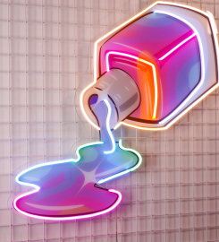 Nail Polish Spilling Led Neon Sign Light Pop Art