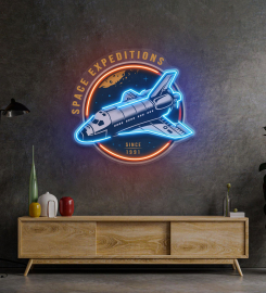 Space Expeditions Led Neon Sign Light Pop Art