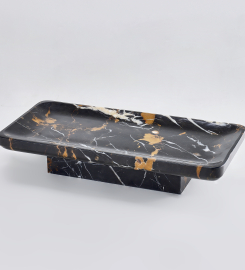 Black Marble Tray: Timeless Elegance for Your Home or Office Decor