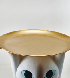 Customer Reviews for Modern Cat Side Table Floor Resin Figurine with Gold Tray End Table