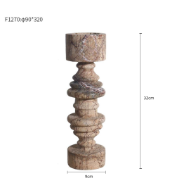 Marble candle base, suitable for decoration, tea room, office, home decoration